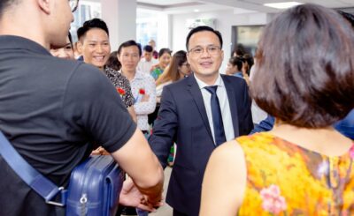 Mr. Ha Nguyen Van, CEO of Hahalolo Travel social network at the grand opening of the HCM City office, Vietnam